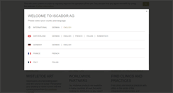 Desktop Screenshot of iscador.com