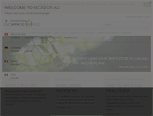 Tablet Screenshot of iscador.com